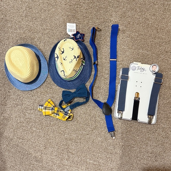 Crown Other - Hats, Bow Ties and Suspenders Set